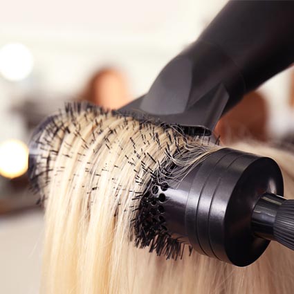 womens haircut blowout styling